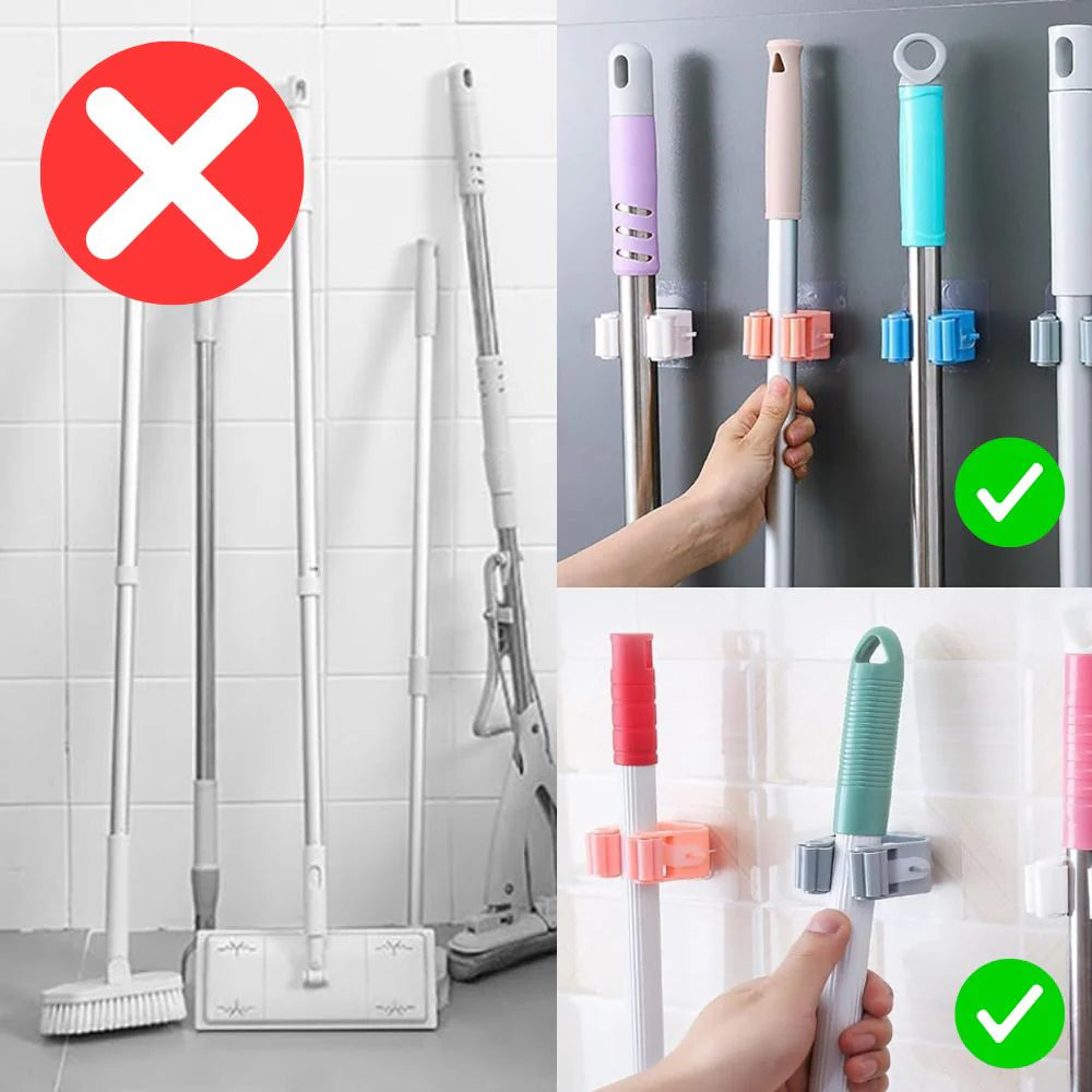 MULTIPURPOSE HOLDER For Mop, Broom, Umbrella, Kitchen Utensil (Pack of 10 & 15)