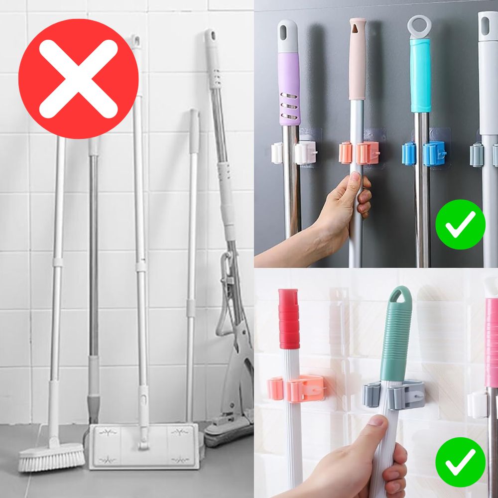 Broom & Mop Holder (Pack of 5 Offer Today)