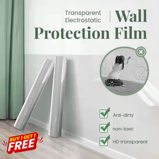 Self- Adhesive Transparent Electrostatic Wall Protection Film (Buy 1 Get 1 Free)
