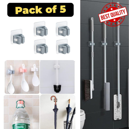 Broom & Mop Holder (Pack of 5 Offer Today)