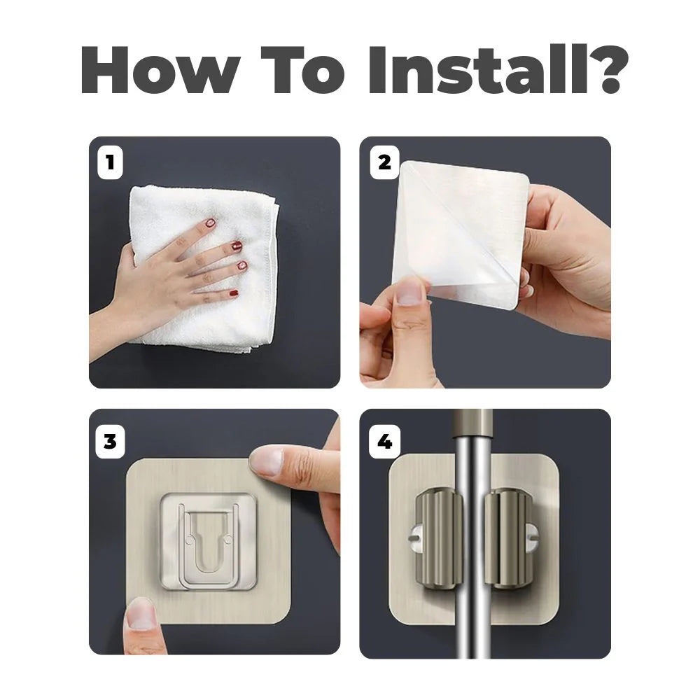 MULTIPURPOSE HOLDER For Mop, Broom, Umbrella, Kitchen Utensil (Pack of 10 & 15)