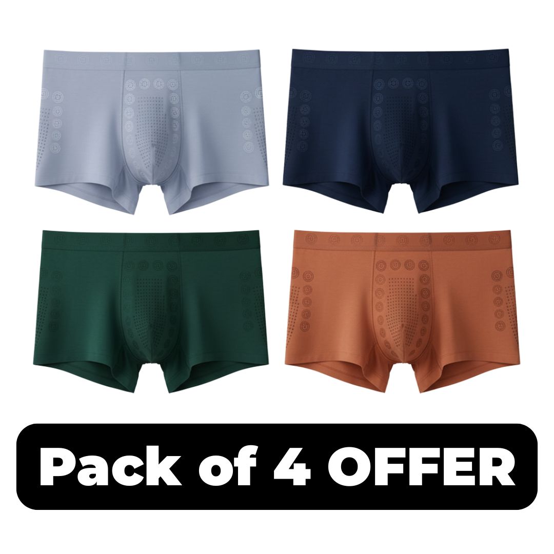 Japan-Imported Men's Ice-Silk Underwear (😍Pack of 4 Offer Today)