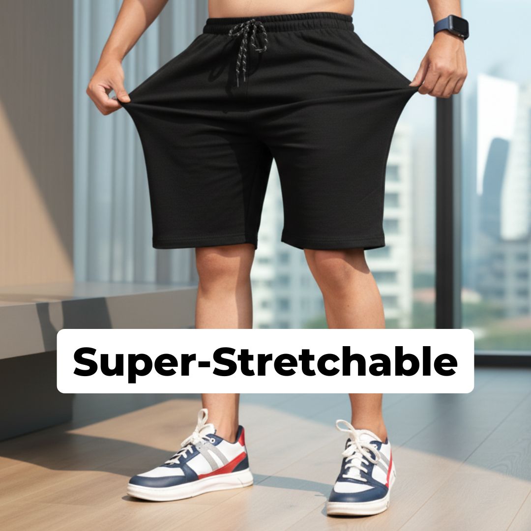 😍Pack of 4 OFFER | Men's Stretchable Premium-Quality Shorts