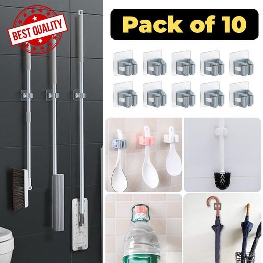 MULTIPURPOSE HOLDER For Mop, Broom, Umbrella, Kitchen Utensil (Pack of 10 & 15)