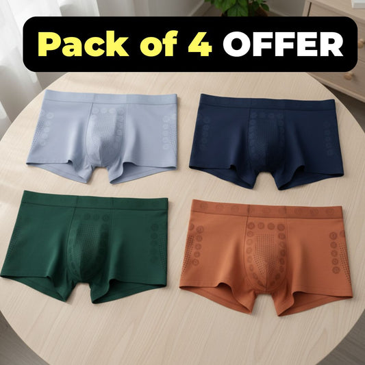 Japan-Imported Men's Ice-Silk Underwear (😍Pack of 4 Offer Today)